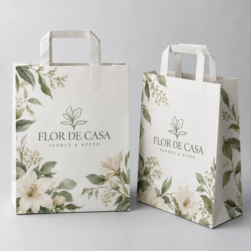 Sacola Extra Pequena 4x0 sulfite 150g sem verniz