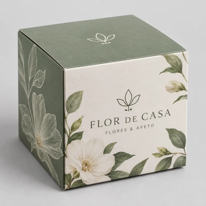 Cubo Promocional, couchê 300g, 4x0, UVTotal frente, 26x34cm