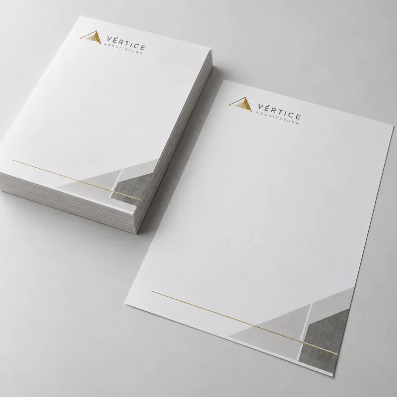 Papel Timbrado Sulfite 120g 4X4 15x21cm
